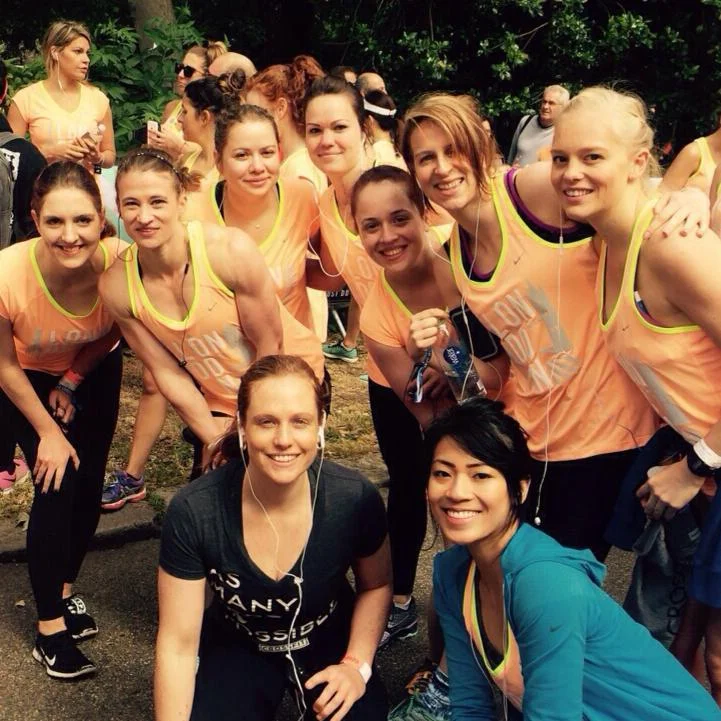 The ladies of CF1864 getting ready to smash the Nike Women's 10k