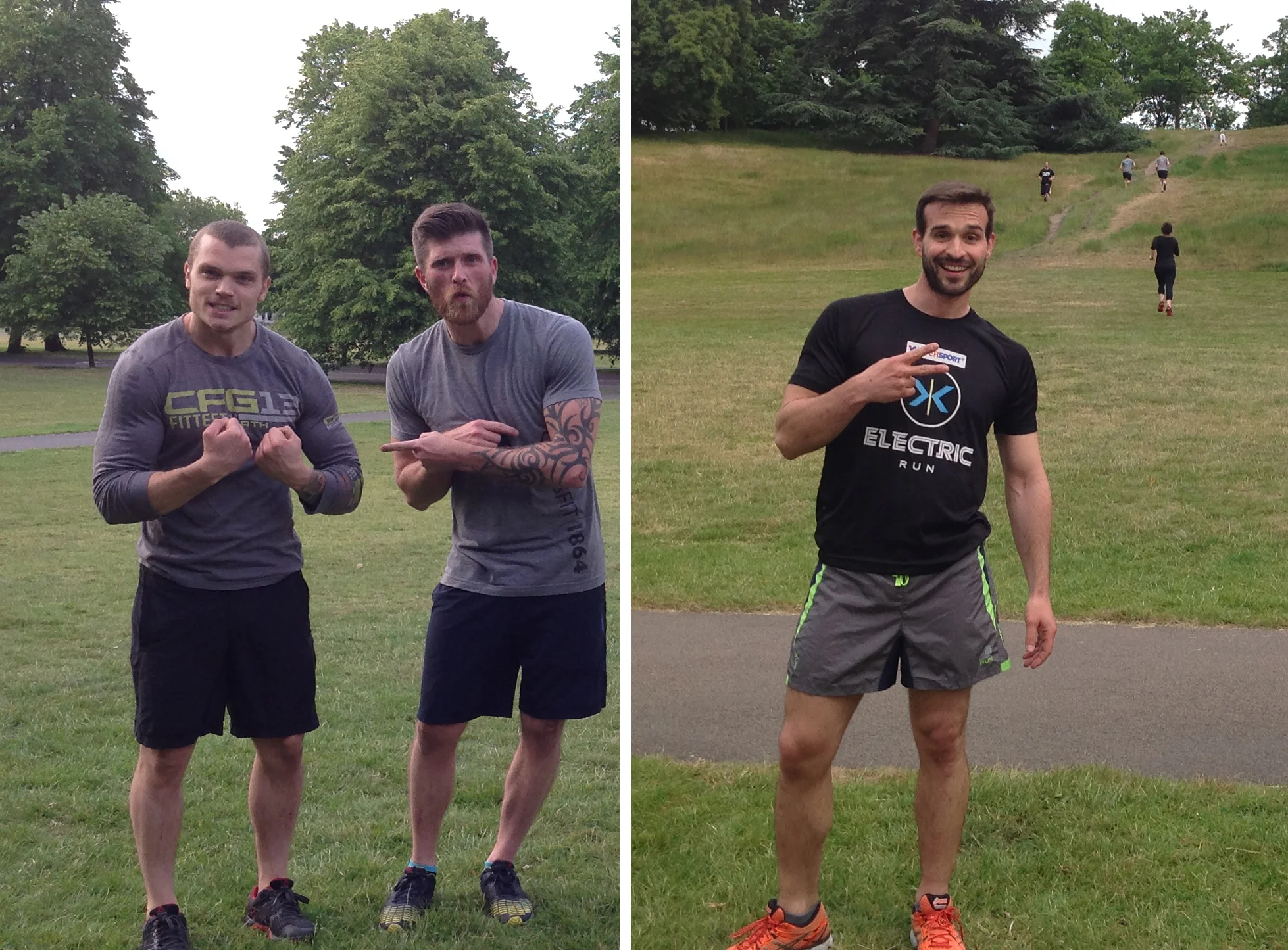 Coach Phil, Panos and Luke's Game Faces...