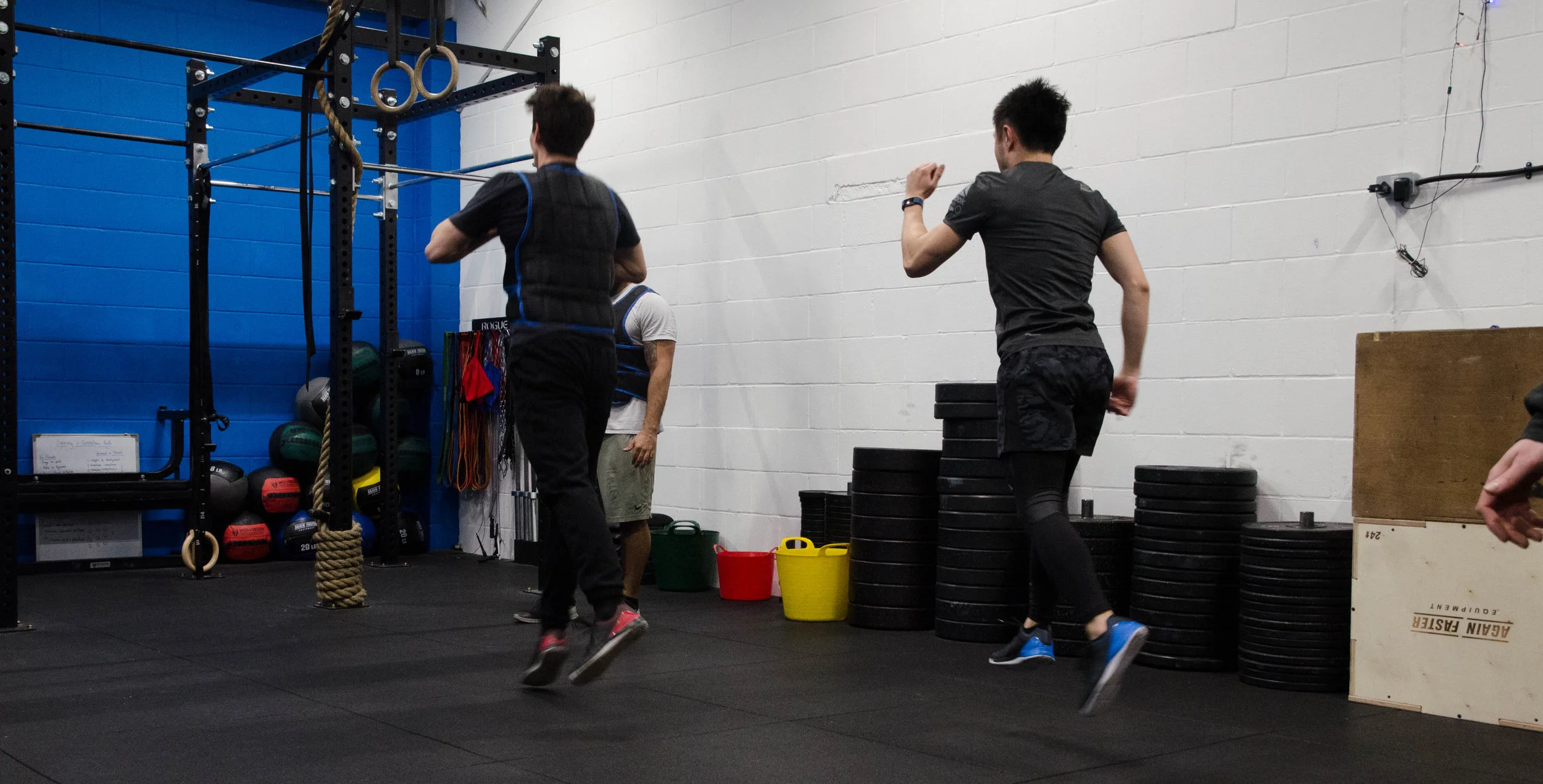 Lucas and Adam showing off their kickin’ in sync dance moves, ready for Disco Friday!