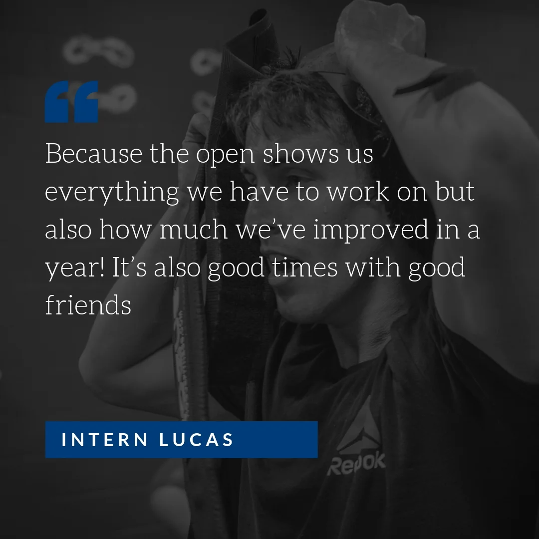 Lucas is in the Open, are you?