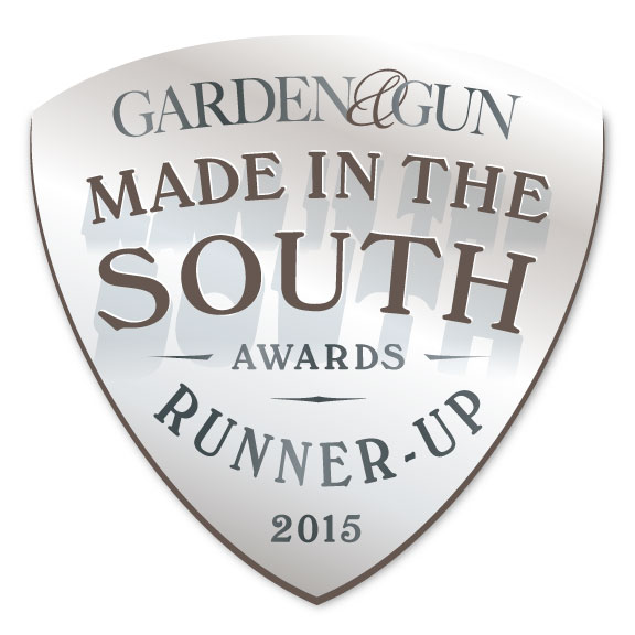 Mirth Studio was awarded Runner up in Garden & Gun's Made in the South Awards 2015