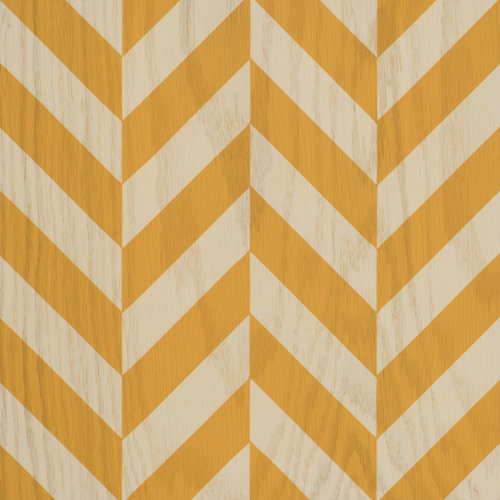 Orange and white Zippy wood tile