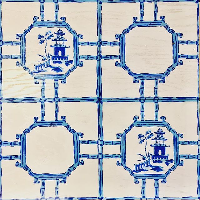 Ta Da!!! Introducing our latest and greatest Designer Collection with the fantastic team @madcapcottage !! These &ldquo;chinoiserie chic&rdquo; wood tiles are created from the original hand painted designs done by John, of Madcap! We can wait to show
