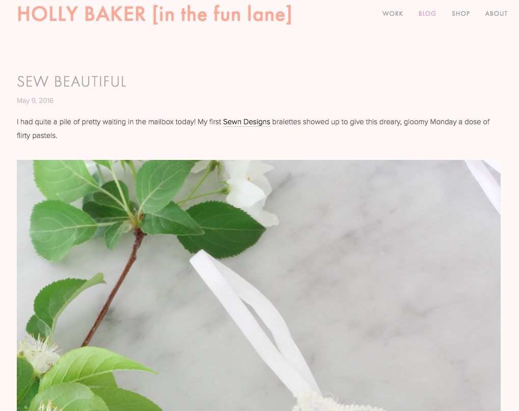 Holly Baker from HGTV wrote the sweetest blog post about her new Pantone Bralettes! #Blushing! Click here to check it out.