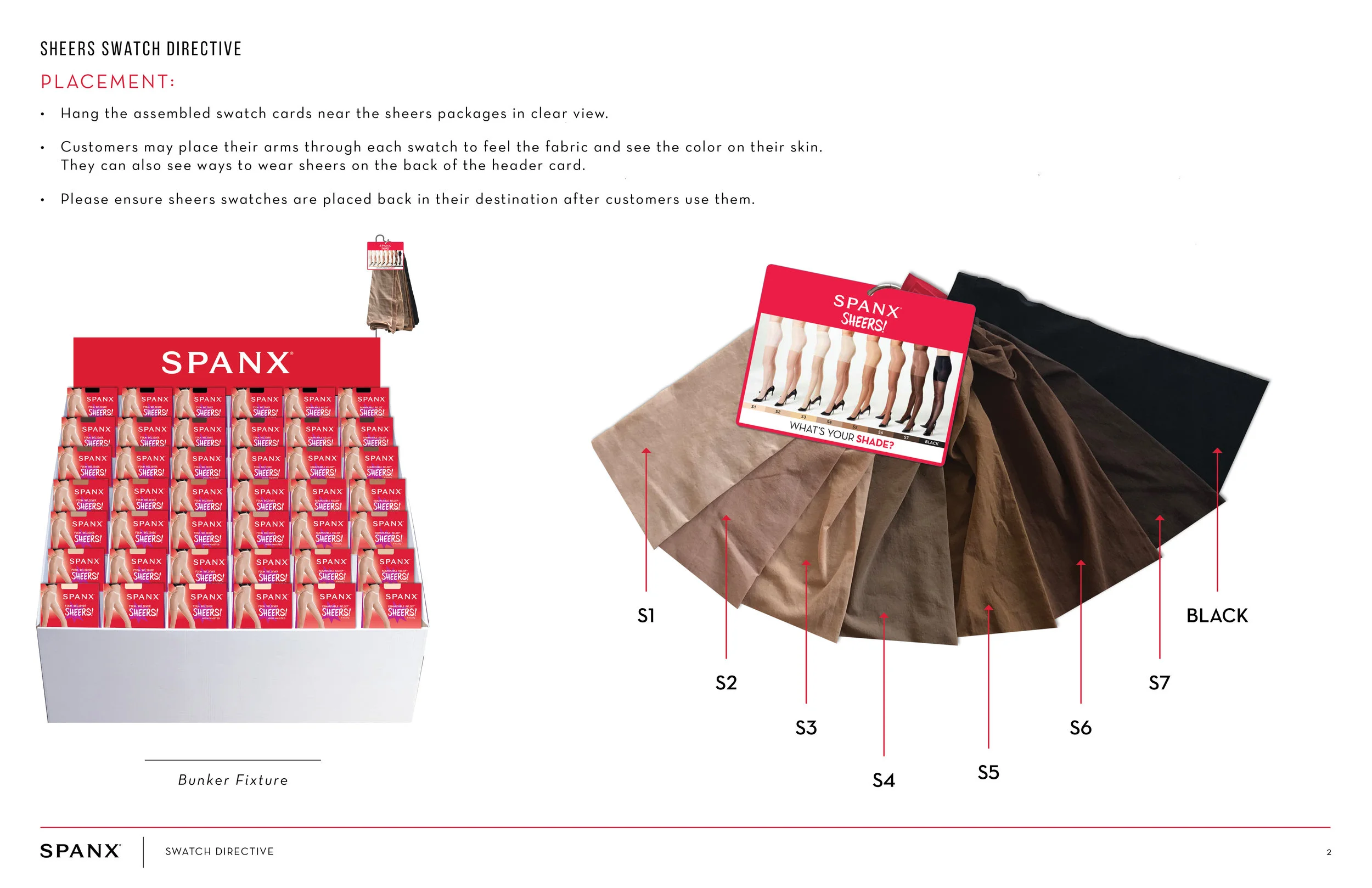  Store directive for retail Store Managers. A guide for how the swatch kit is to be treated and handled. 