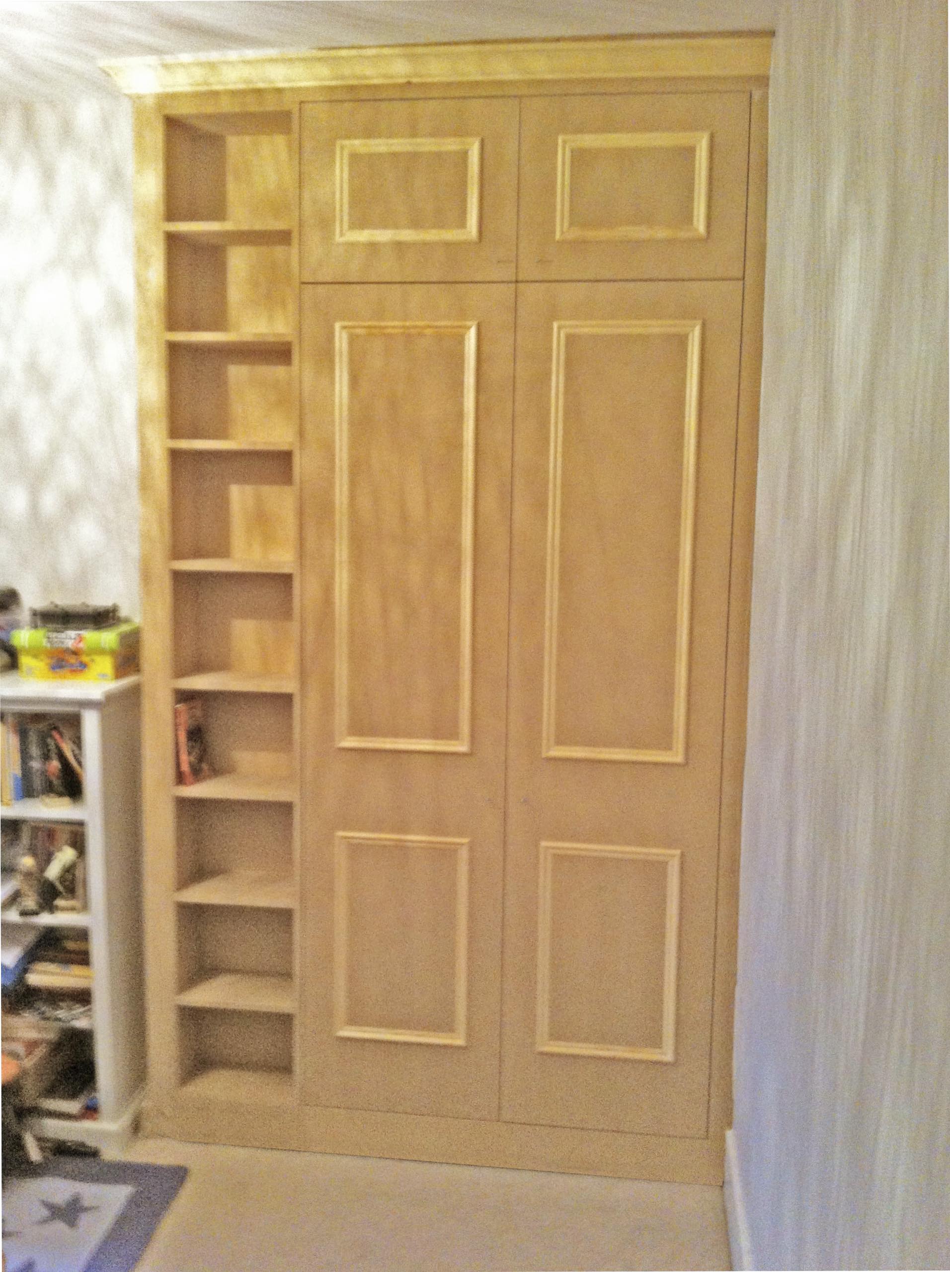 Fitted Wardrobe & Bookshelves. Children Bedroom. West London.