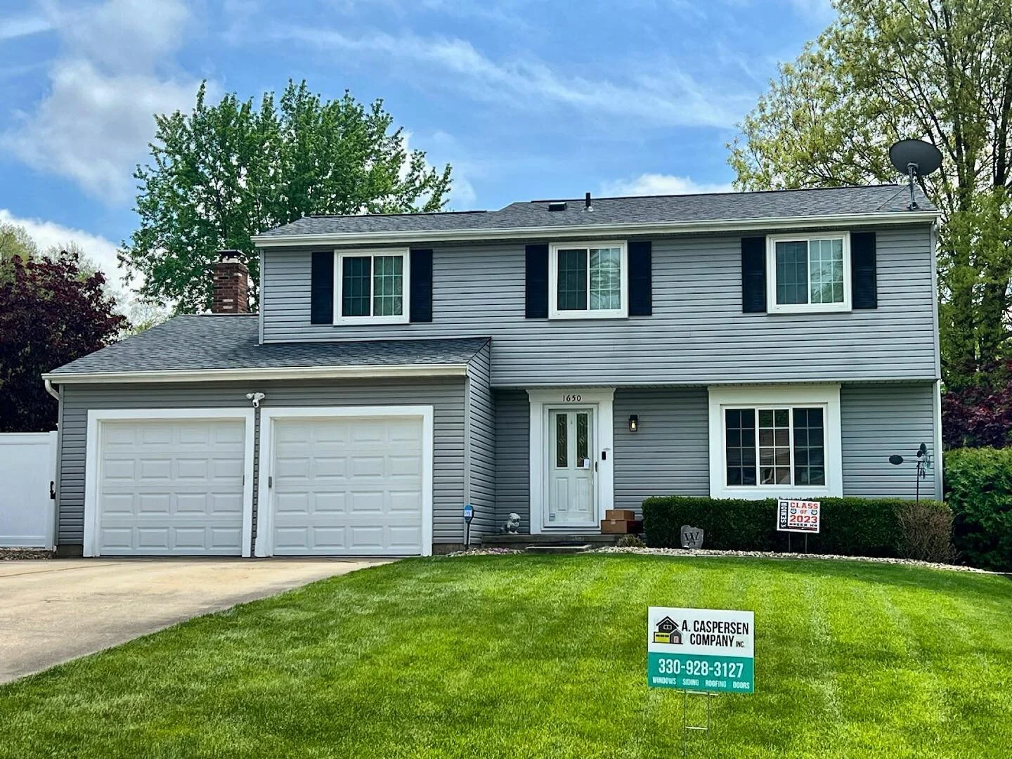 We installed a beautiful @gafroofing Timberline HDZ roof in Pewter Gray! 🏡 Give us a call to schedule your roofing estimate today or send us a message!