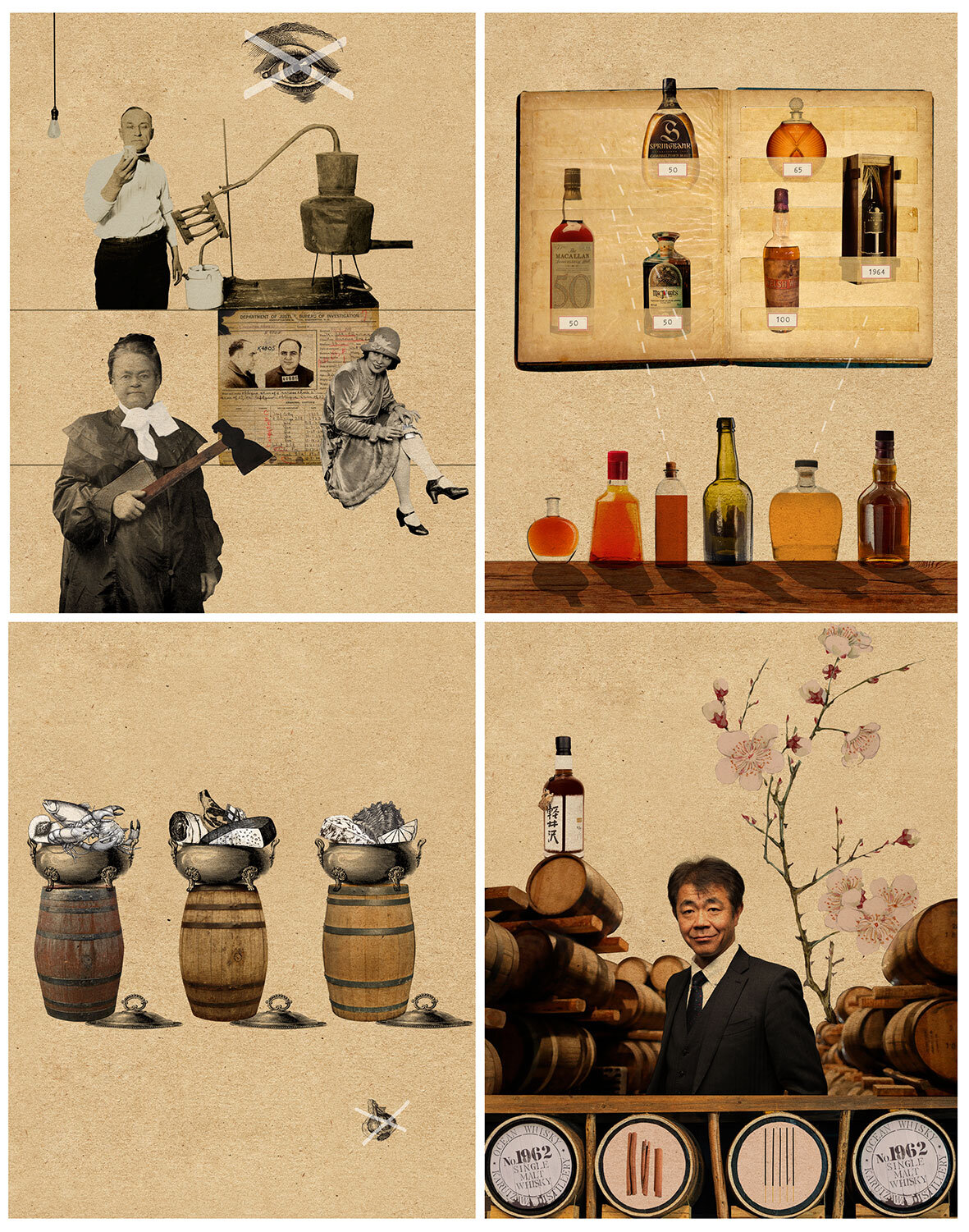 Prohibition / Collecting Whisky / Whisky and Food / Japan