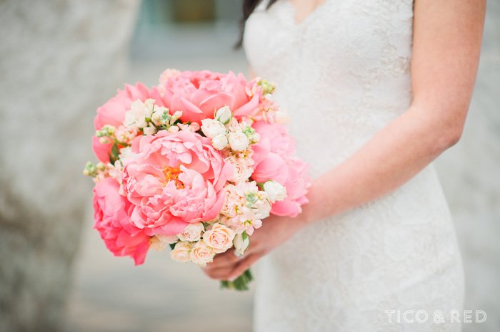 Sophisticated Creme + Coral Wedding at Row 34
