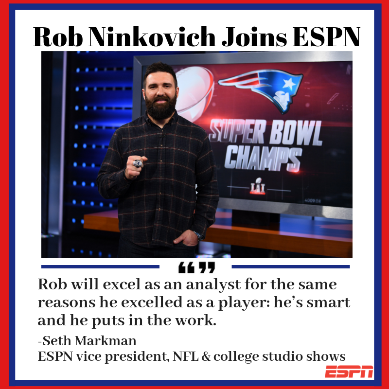 Two-Time Patriots Super Bowl Champion Rob Ninkovich Joins ESPN