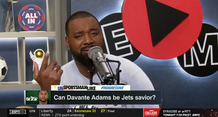 Chris Canty is ESPN’s new take machine