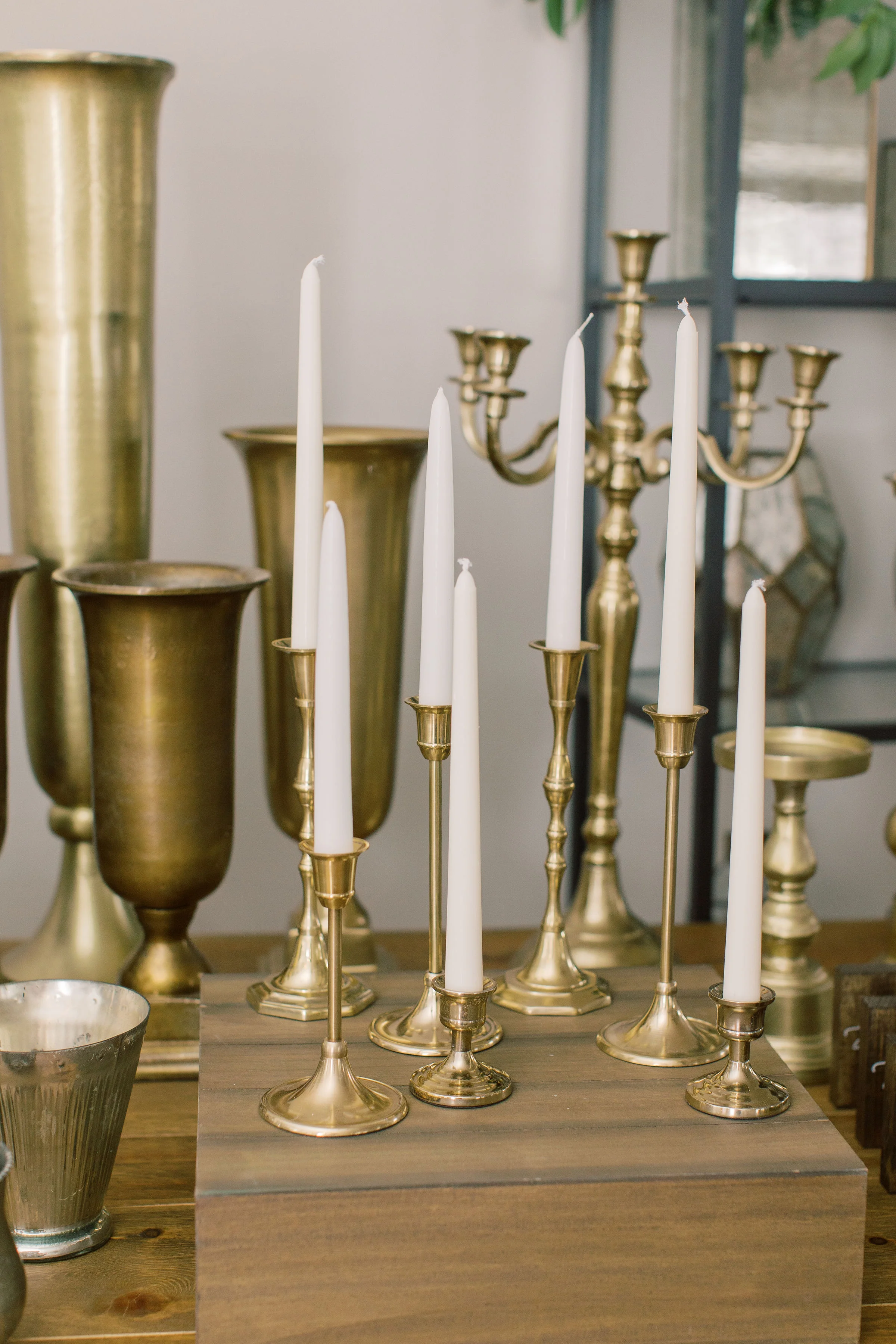 Brass Gold Candlesticks / $7 each