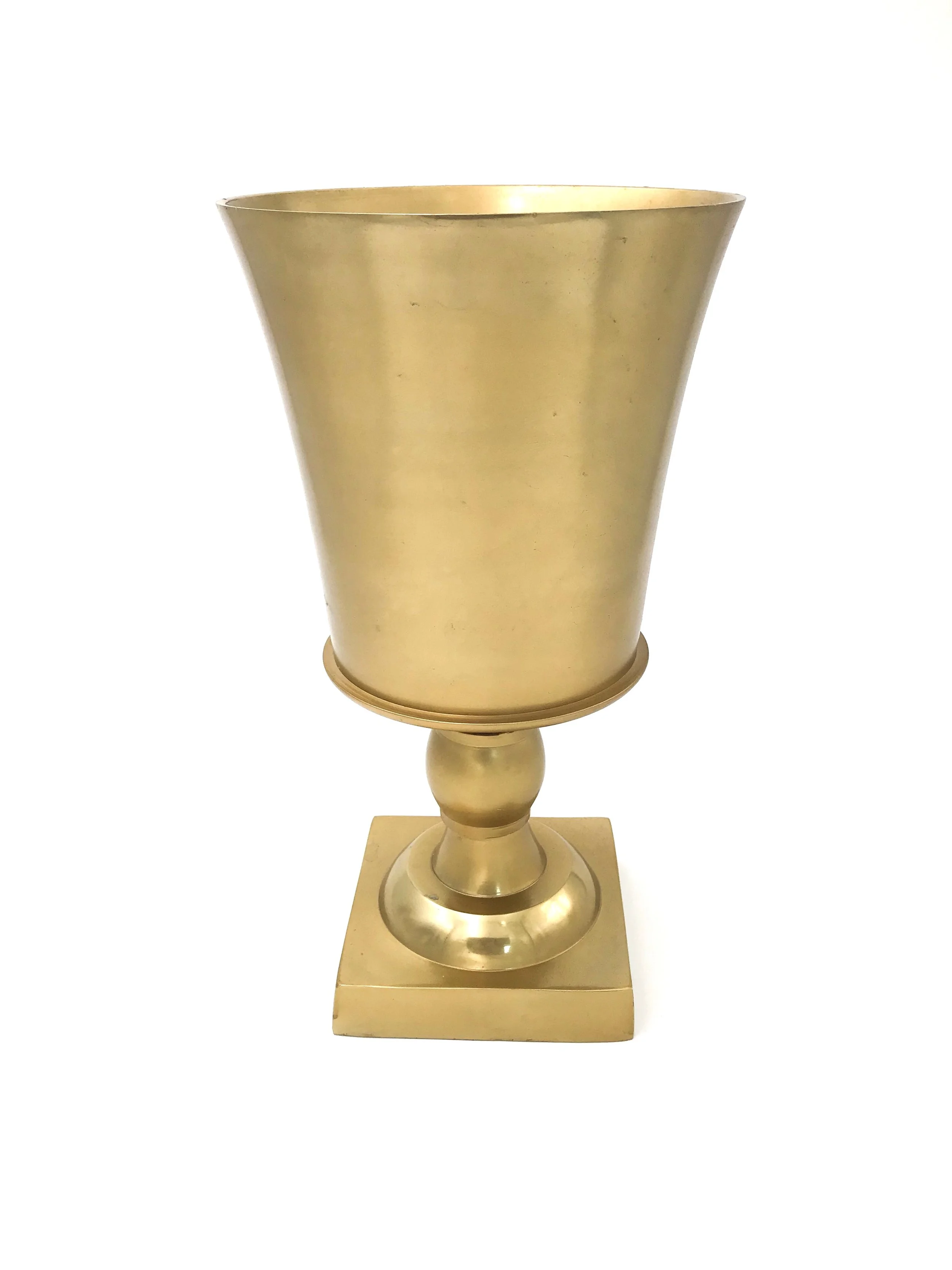 Gold Wide Pedestal Urn / $22 each