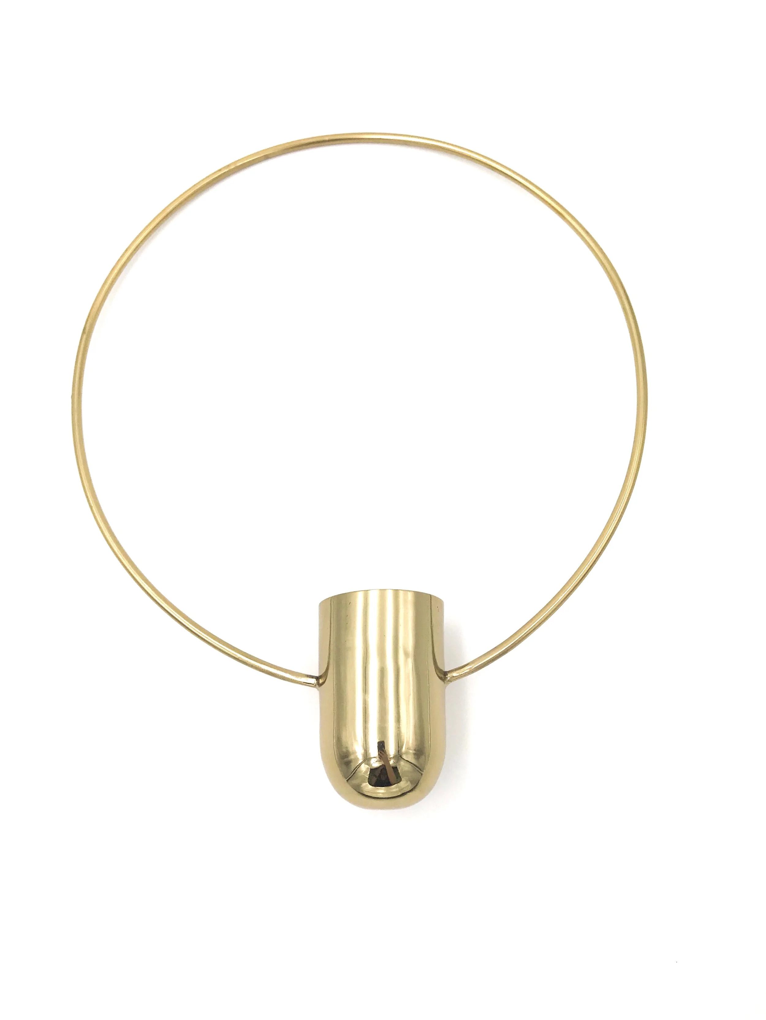 Brass Hanging Vase / 5 each — Lincoln Florist Event Rentals Rose Joy