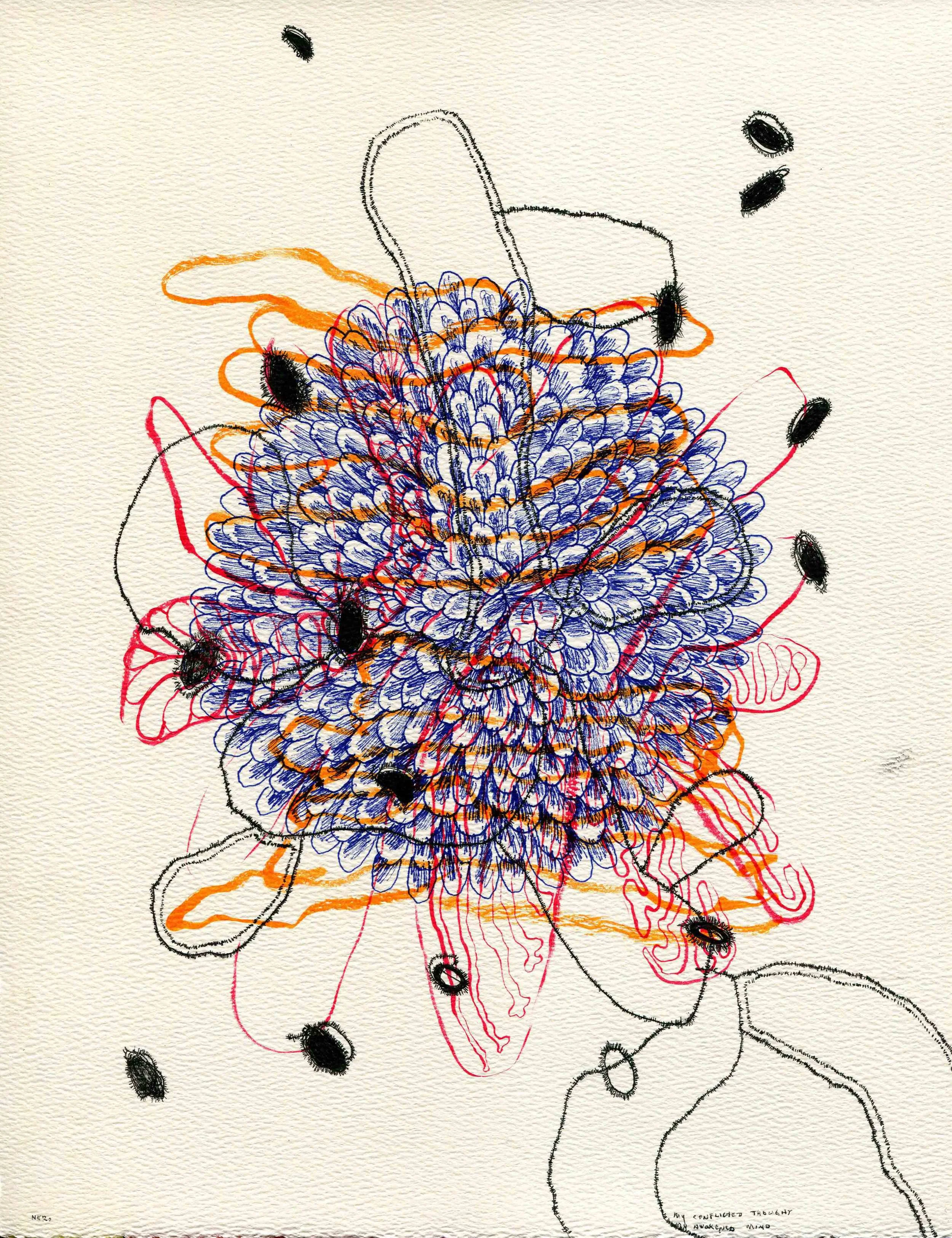 psychedelic camouflage 45; my conflicted thoughts my awakened mind