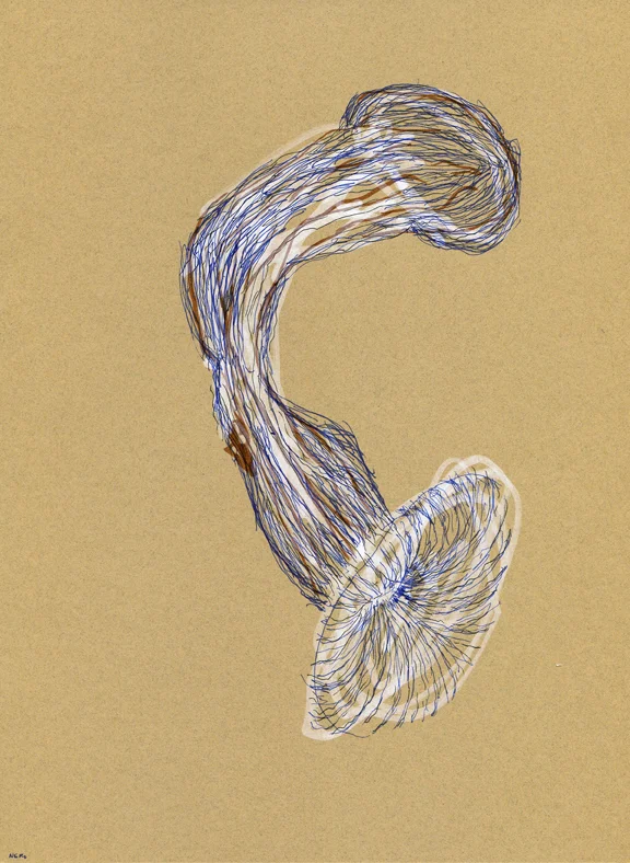 Mental Chew Toy #4 11" x 8.5" Ink on paper 2015