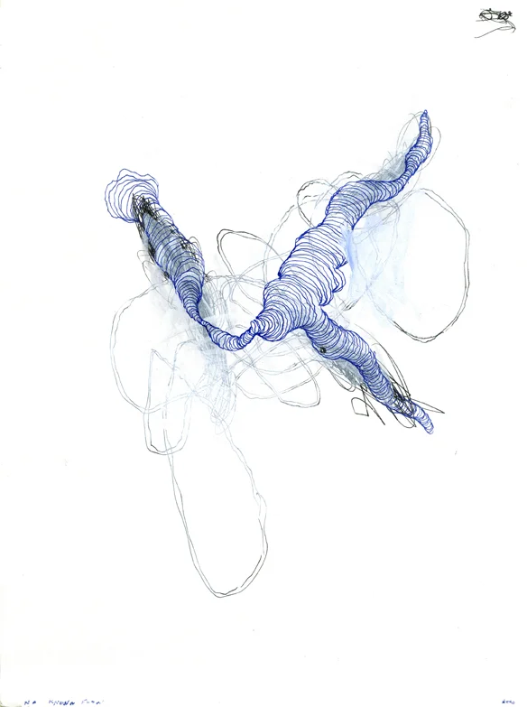 Mental Chew Toy #20 No known flow 11" x 8.5" Ink on paper 2015