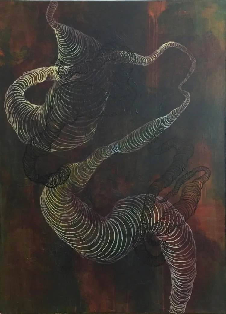 significant contact 60" X 44" acrylic on canvas 2015