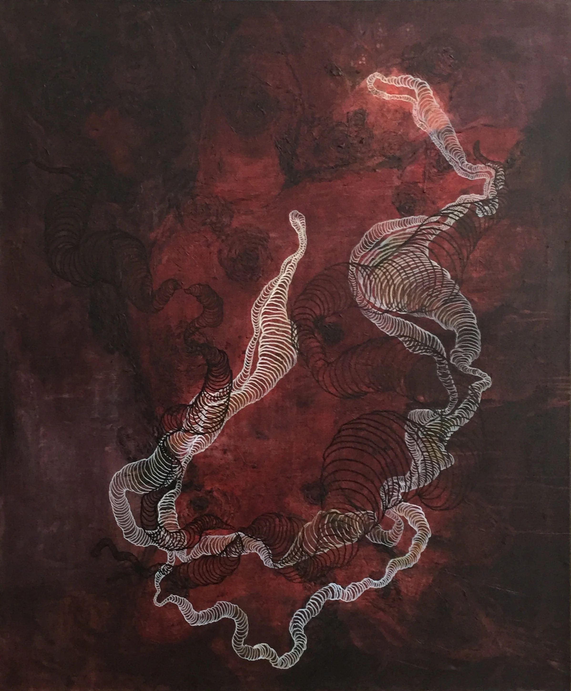confederate hand 60.25" X 49.75" acrylic on canvas 2015