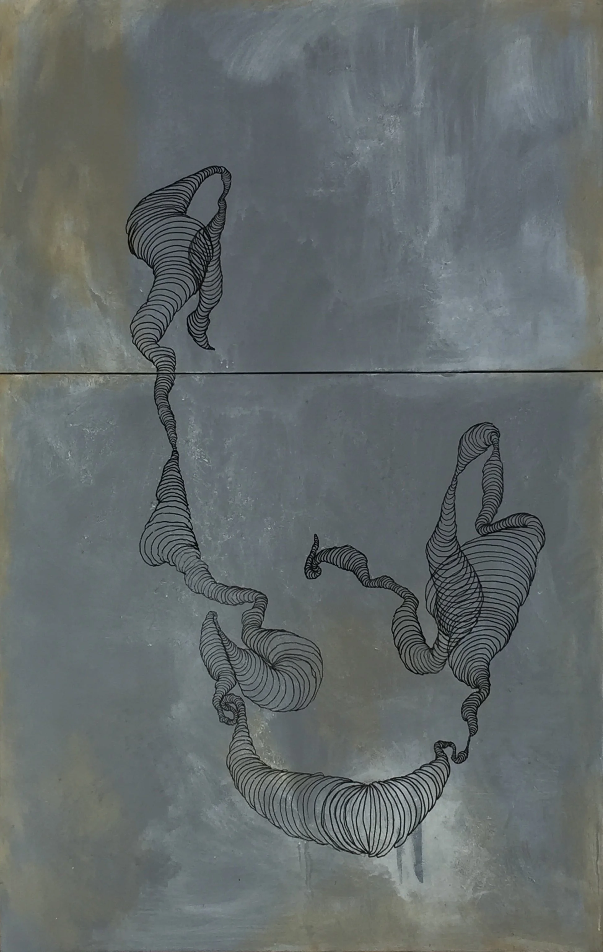 generalized uncertainty 72" X 46" acrylic on canvas 2015
