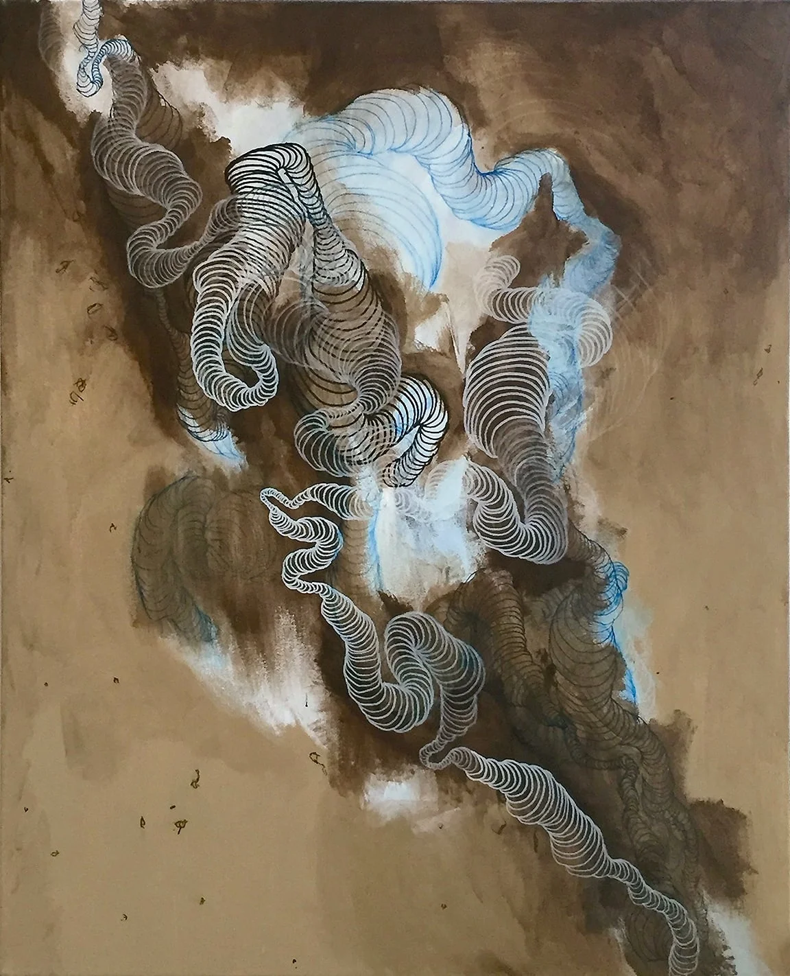 mental chew toy #14 52" X 40" acrylic on canvas 2015