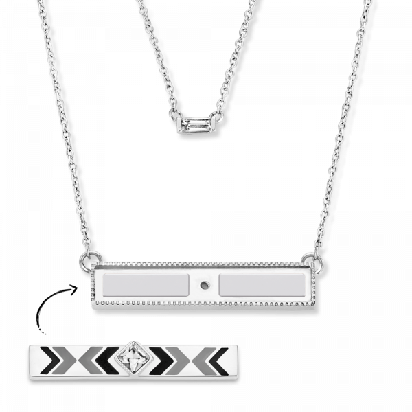 earth TWYN take what you need bar necklace silver rose gold interchangeable adjustable gift