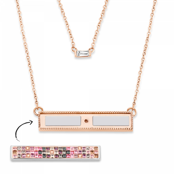 earth TWYN take what you need bar necklace silver rose gold interchangeable adjustable gift