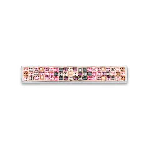 TWYN blueberry ruby blush mosaic bar interchageable necklace fashion gift silver gold rosegold