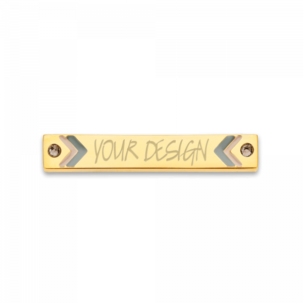 Copy of inscription engrave engraveable personalize custom TWYN bar interchageable necklace fashion gift silver gold rosegold arrow