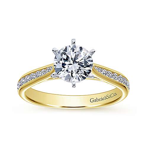 Danielle 14k Yellow Gold Channel Set Engagement Ring — Howie's Jewelers