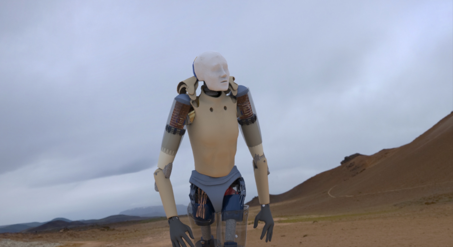 Robot rendered n Keyshot.