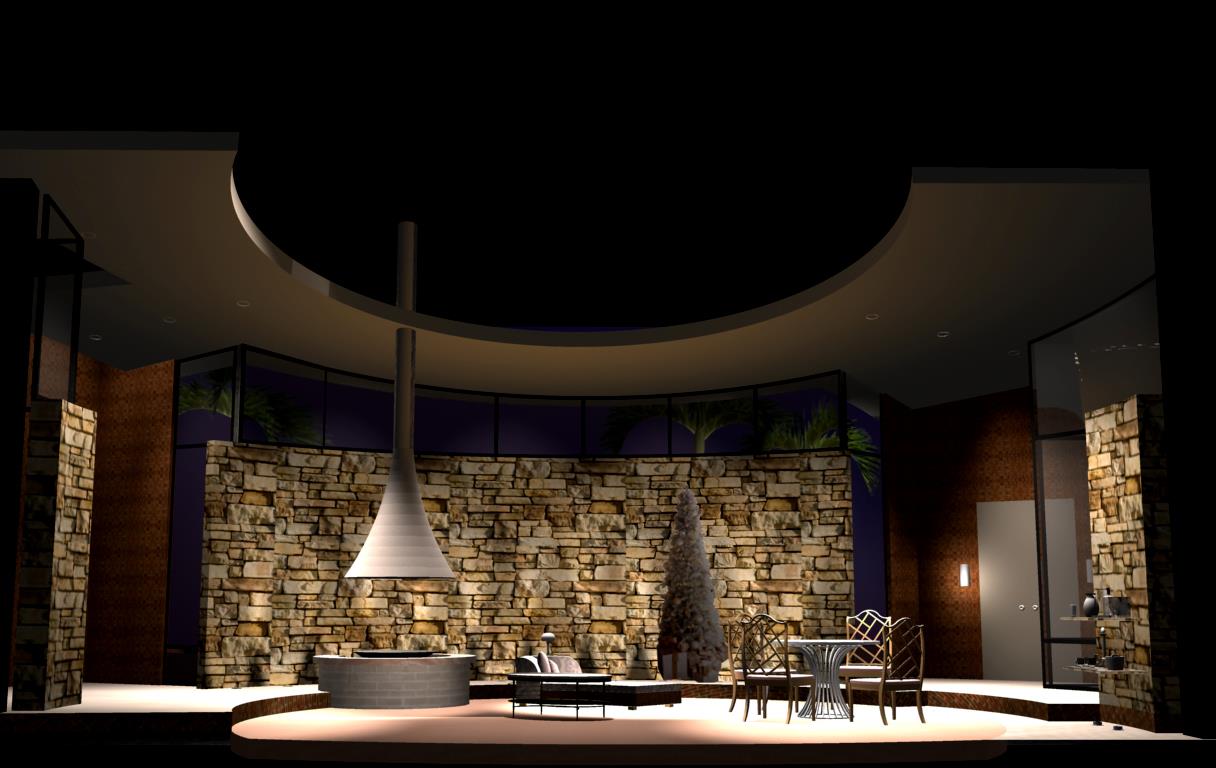 2012 3d Graphic for The Tony Awards (White Cherry Productions) "Other Desert Cities" for best play segment. (test render)