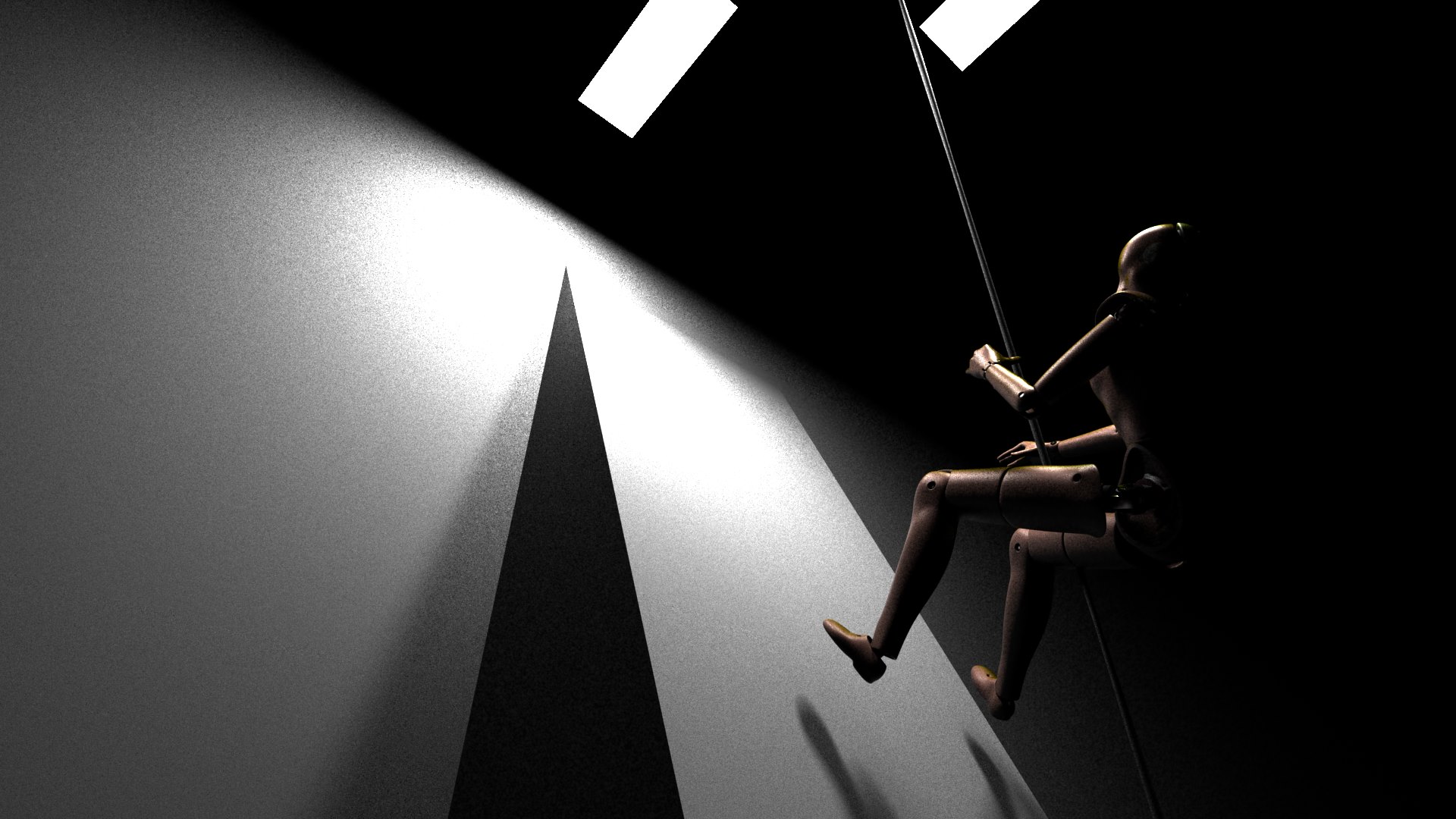Frame from animated sequence.