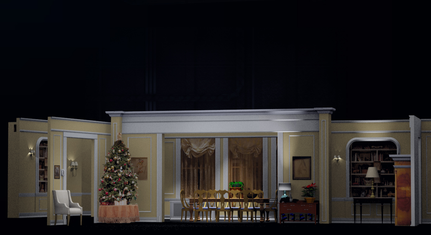 3d Graphic for The 2013 Tony Awards (White Cherry Productions) "The Assembled Parties" , best play segment, animated sequence.