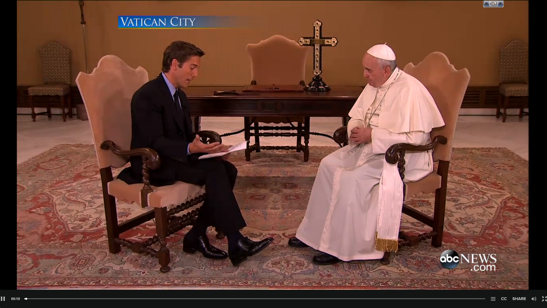 "Pope Francis and the People" a four city, 12 camera special edition for ABC's 20/20. Richard Ehrenberg, Technical Director.