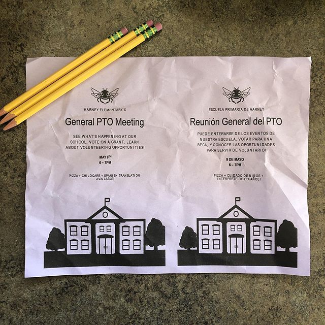 It may have come home crumpled... it may still be in the bottom of a backpack... let it be know that our final General PTO Meeting of the year is TOMORROW (5/9)! Bring your kids, eat some pizza. 6-7pm  See you there!