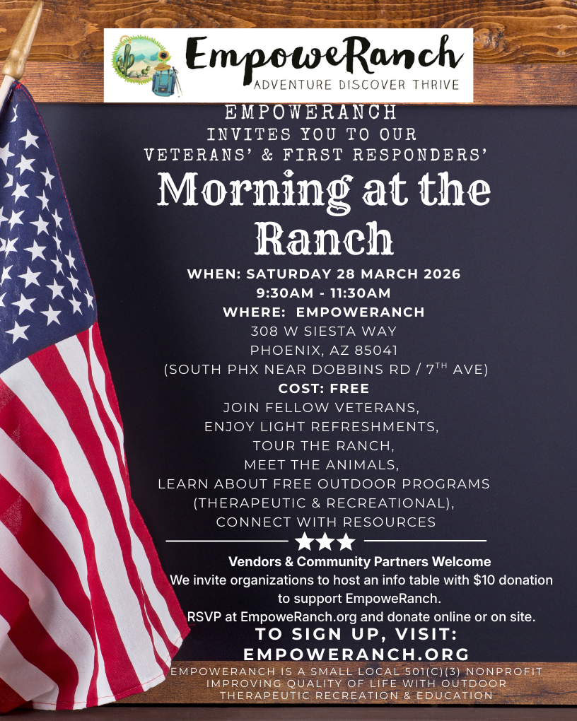 Veterans &amp; First Responders "Morning at the Ranch" 