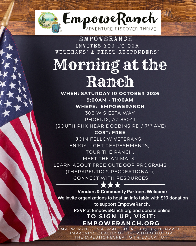 Veterans &amp; First Responders "Morning at the Ranch" 