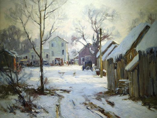 Scene from an Alley, Will Vawter, oil A Bicentennial Legacy, ArtSmart: Indiana