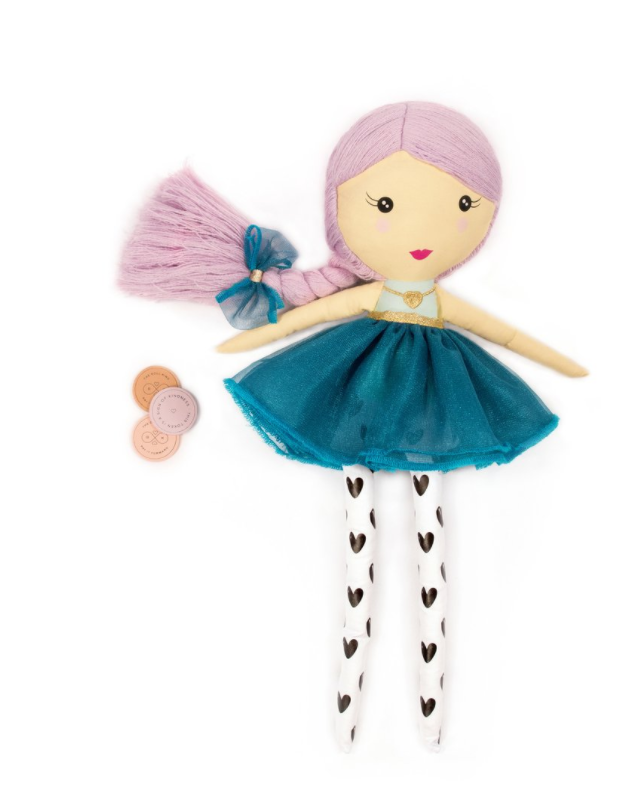 The Doll Kind - For every doll purchased a doll is donated to a child less fortunate. Each doll comes with tokens that are meant for children to give out as a way to spread kindness.