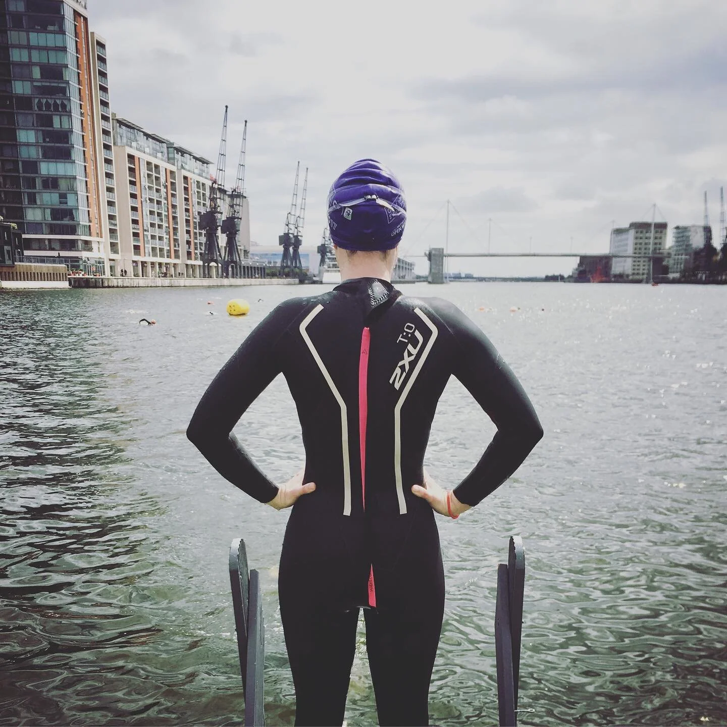 Back in the water already! 💙So happy 😁 Completed my own practise tri today! 🚴🏻&zwj;♀️to the docks 13k | 🏊🏻&zwj;♀️2k in the docks | 🚴🏻&zwj;♀️home 13k | 🏃🏻&zwj;♀️10k Its 3 weeks till my first triathlon East London Tri and I&rsquo;m super exci