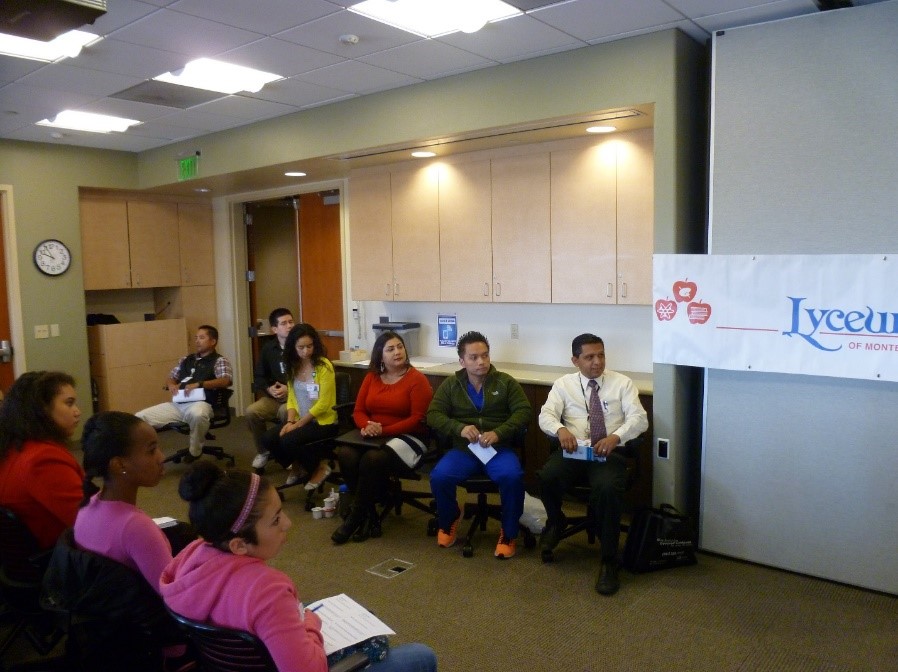  L-R: Art Gabudao, Timothy Johnson, Kristina Escoto, Raquel Amaya, Joe Villagomez, and Victor Sosa