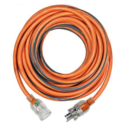 100 ft. 10/3 SJTW Extension Cord with Lighted Plug