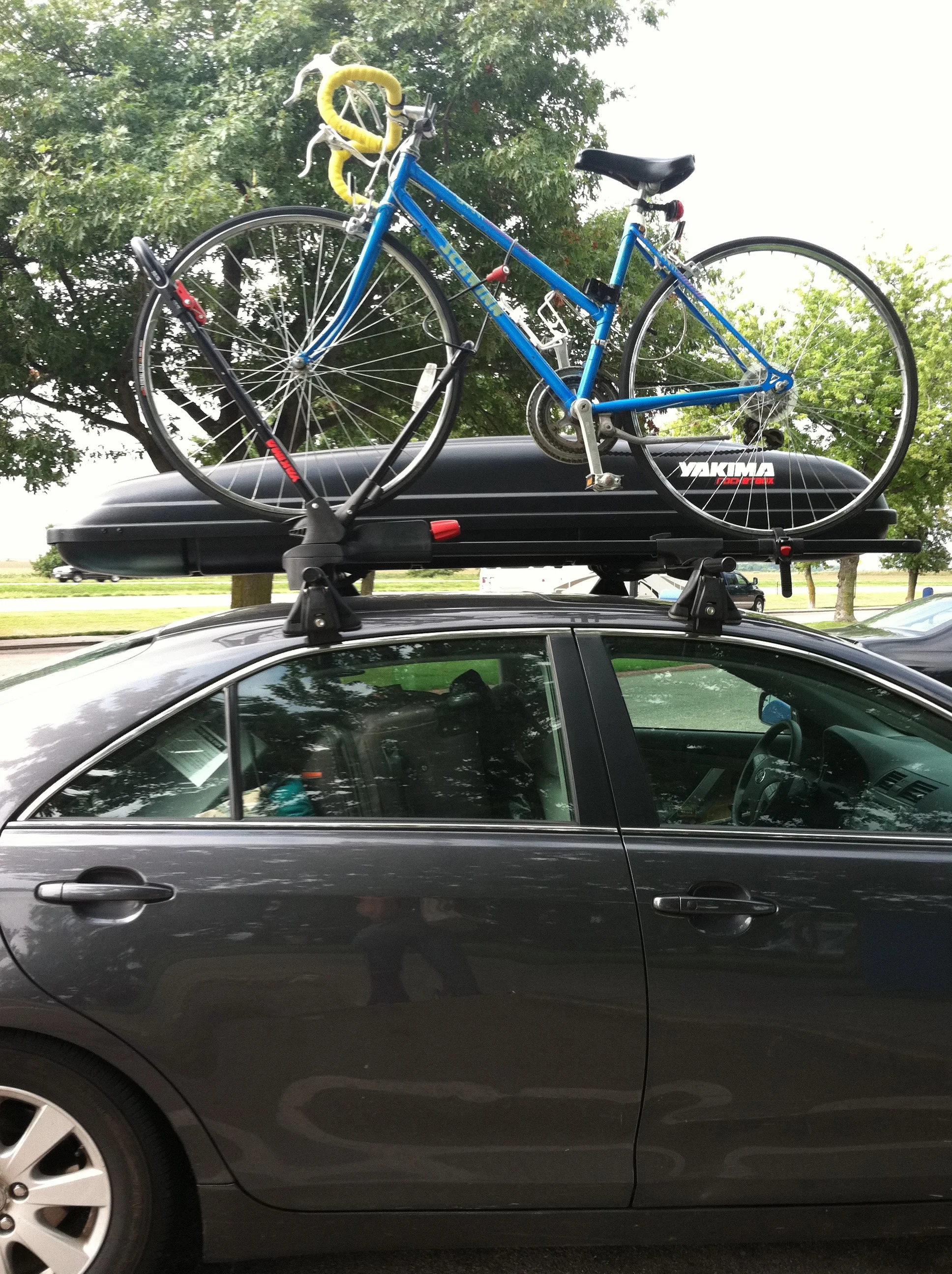 She's called Smokey because she's not so good for the environment but she also can smoke most cars her size on mountain drives. (This photo was taken a few years ago when I moved from Chicago to Denver and only brought with me what could fit in this car.)