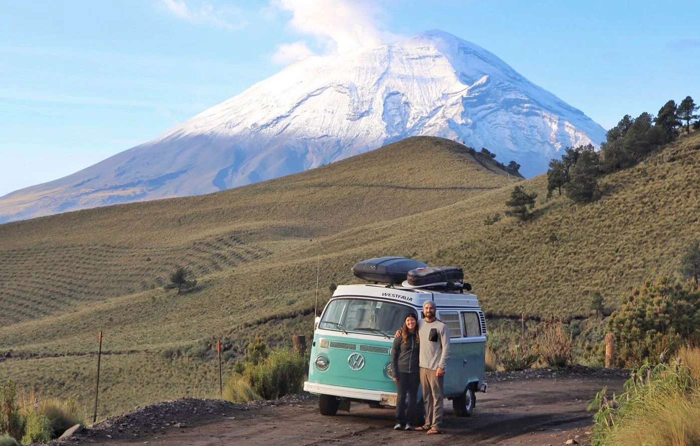 Tessa & Dillon in a VW Bus