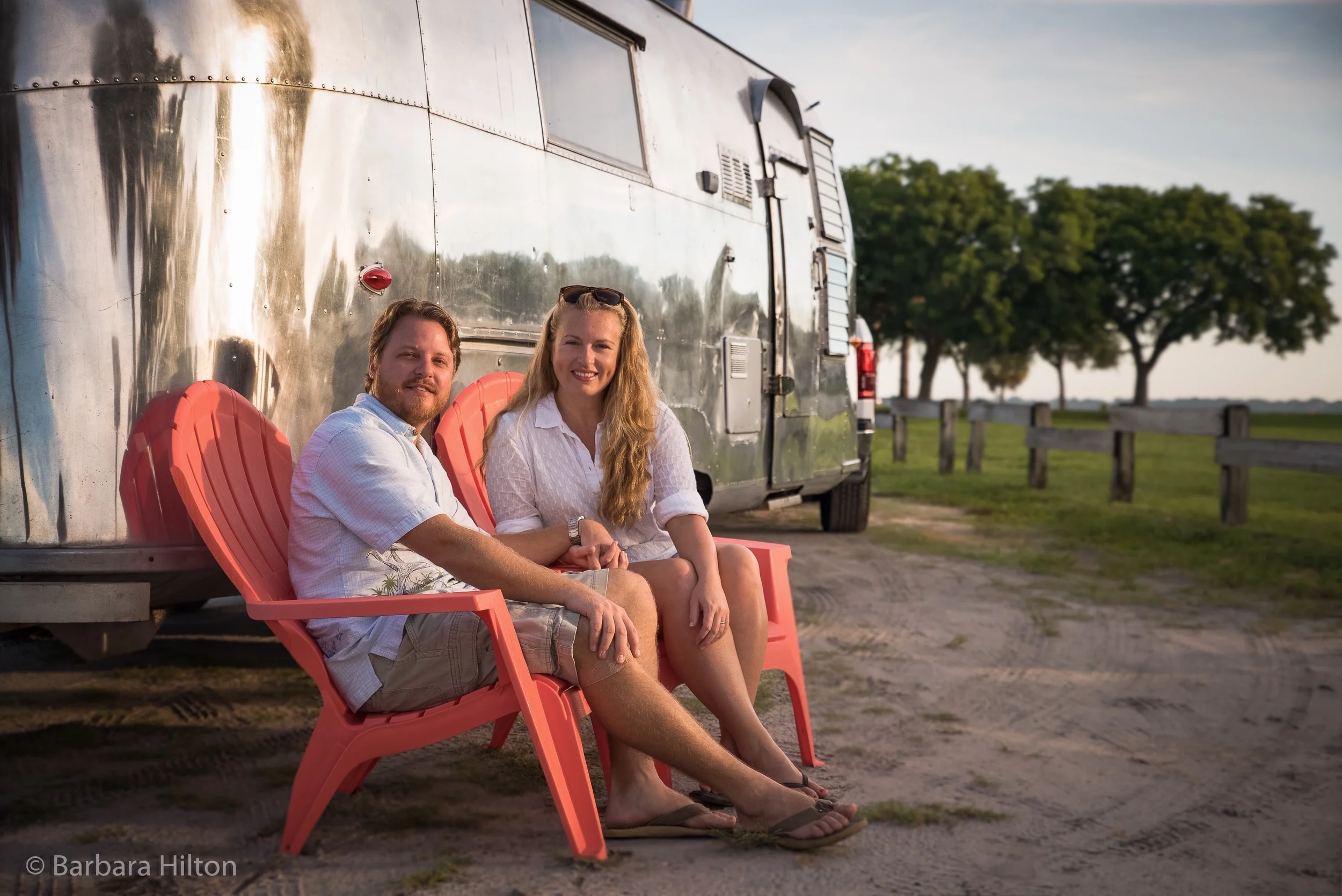 Kelly & Justin in an Airstream Overlander