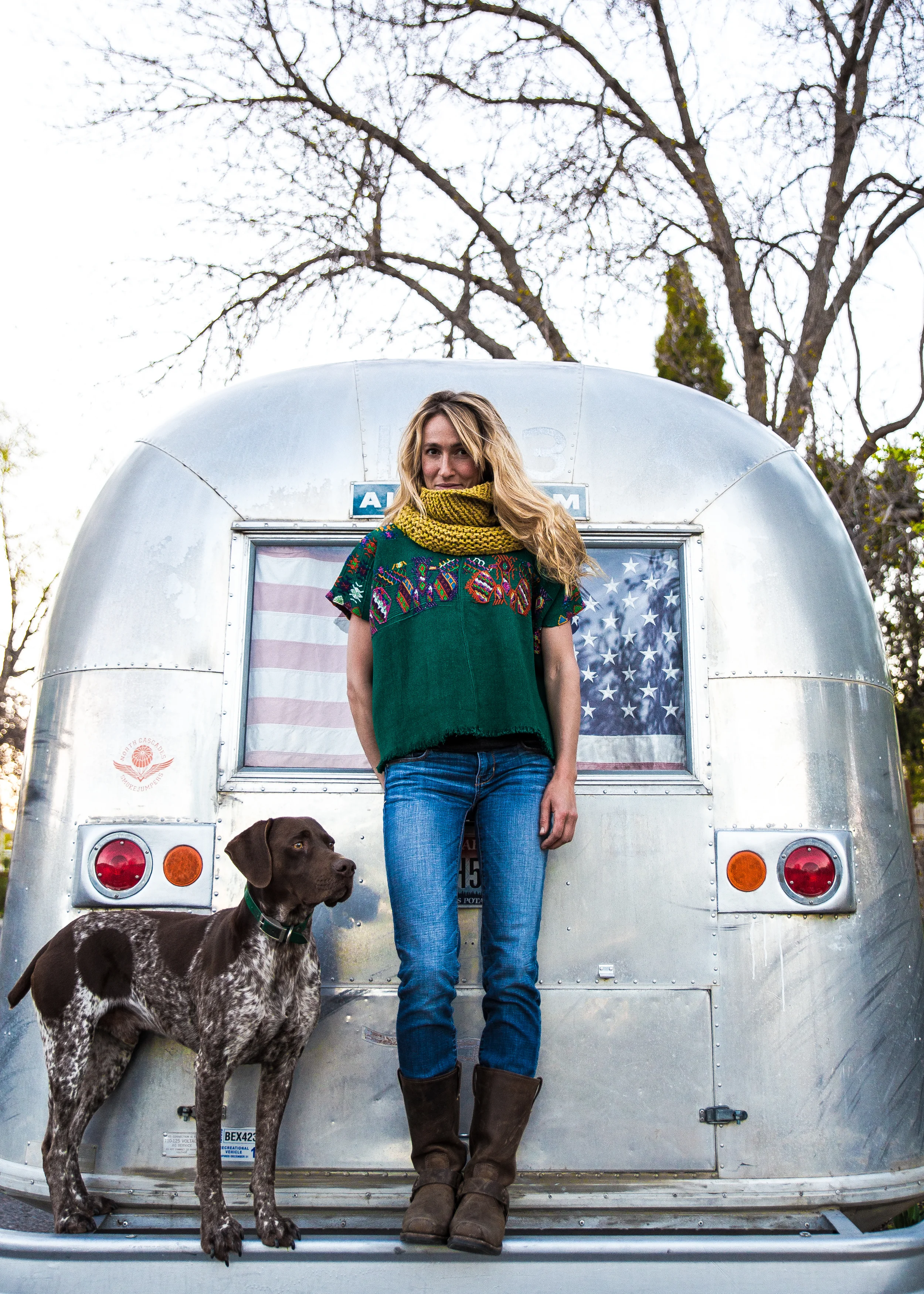 Jillian & Robert in an Airstream Land Yacht