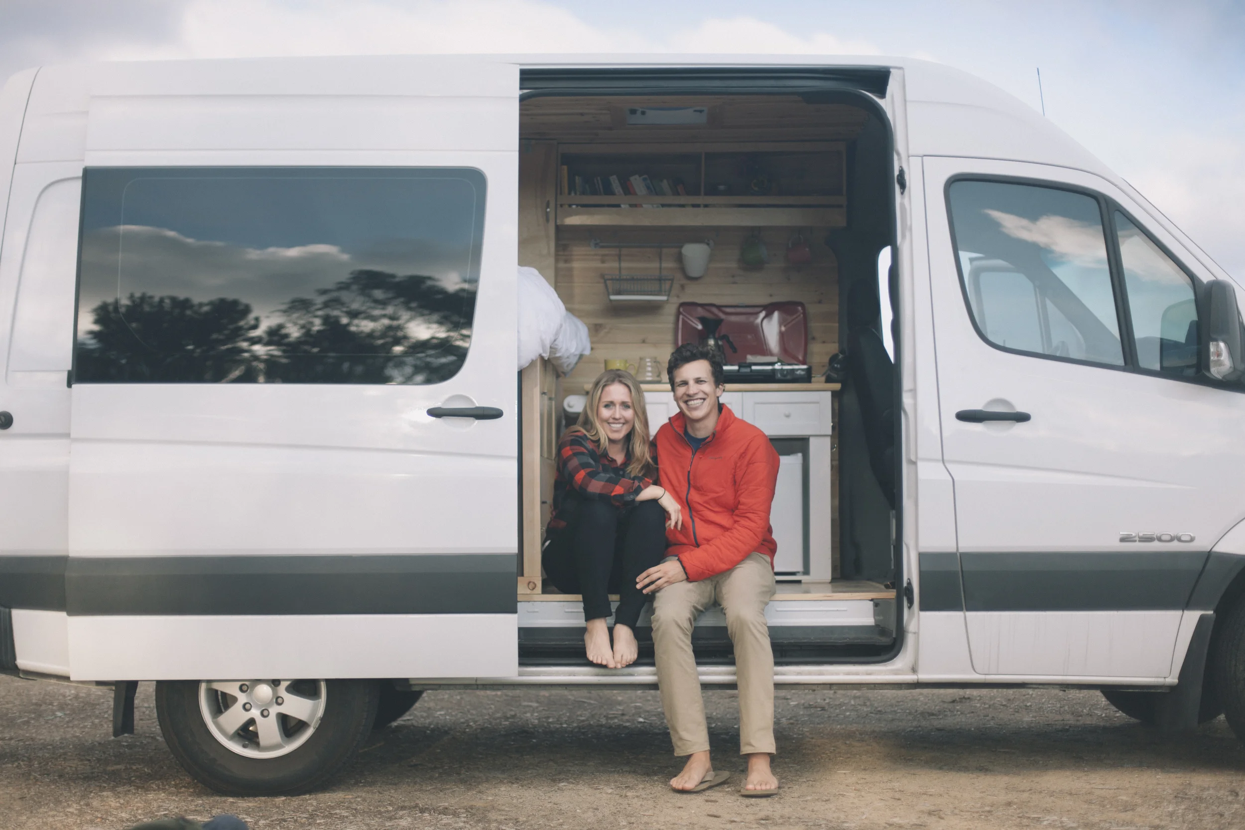 Janna & John in a Sprinter Van