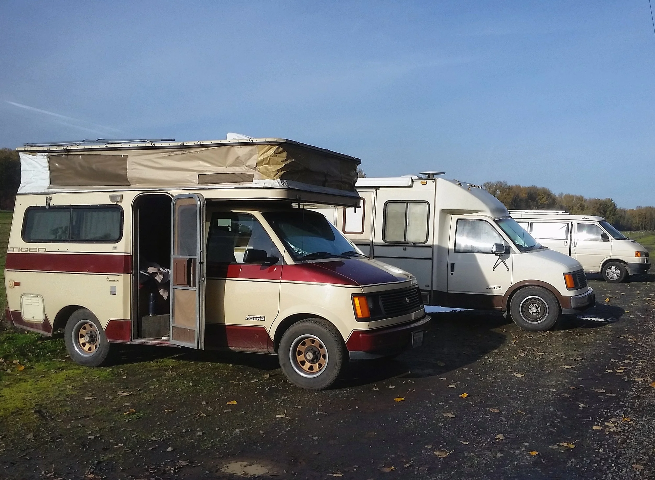 Matt & Josh in Chevy vans