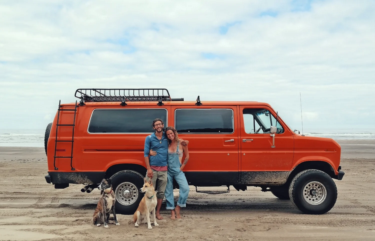 Brianna in a Ford Van